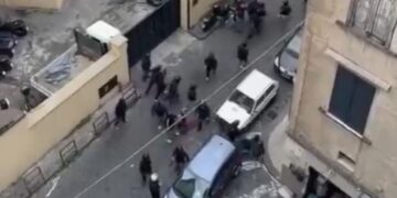 Scontri tra i tifosi del Napoli e dello Sporting