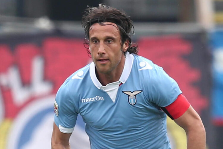 Un primo piano di Stefano Mauri, ex capitano della Lazio
