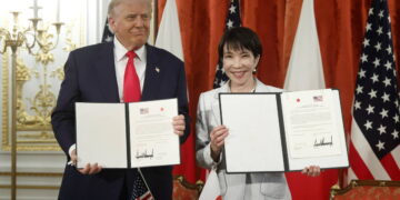 Trump e la premier giapponese Takaichi