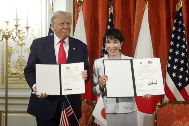 Trump e la premier giapponese Takaichi