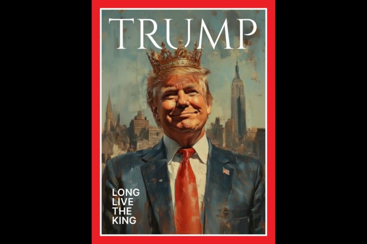 L'immagine di Donald Trump 're di New York' pubblicata dall'account ufficiale della Casa Bianca