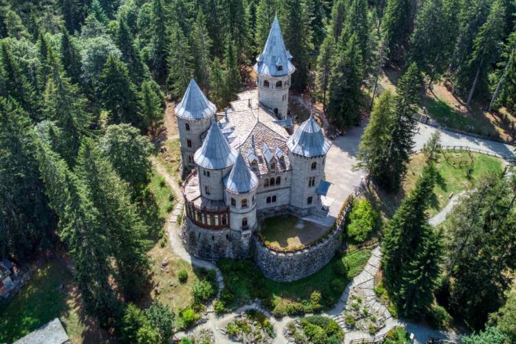 Il castello visto dall'alto