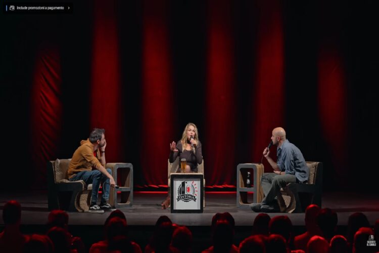 Claudia Gerini al podcast Tintoria