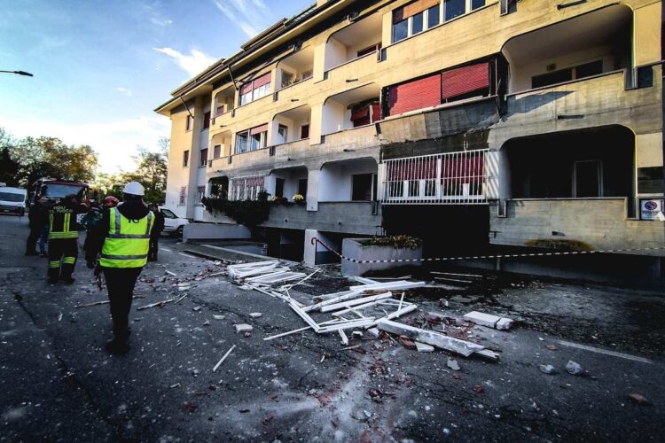 Esplosione in un appartamento a Rivarolo Canavese
