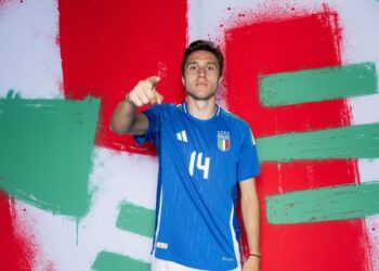Federico Chiesa in maglia Azzurra