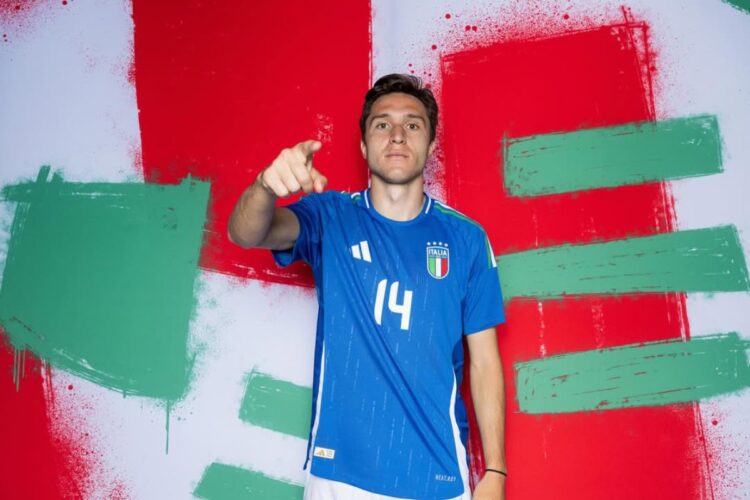 Federico Chiesa in maglia Azzurra