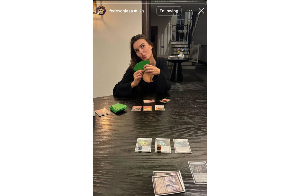 Federico Chiesa e la moglie giocano a Magic Teh Gathering