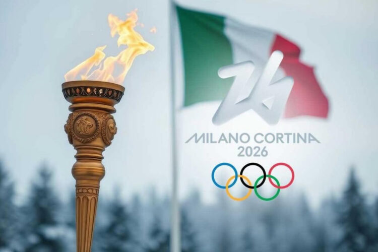 Fiaccola Olimpiadi Milano-Cortina
