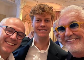 Flavio Briatore, Jannik Sinner e Stefano Domenicali