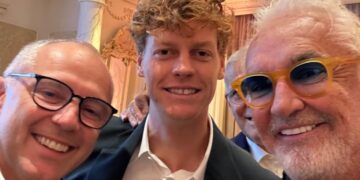 Flavio Briatore, Jannik Sinner e Stefano Domenicali