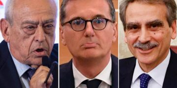 Francesco Gaetano Caltagirone, Francesco Milleri e Luigi Lovaglio