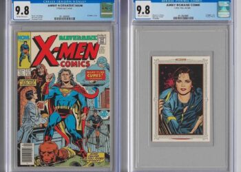 Fumetti e carte gradate da una azienda che fa grading