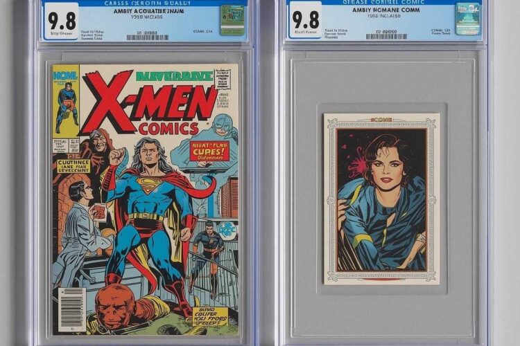 Fumetti e carte gradate da una azienda che fa grading