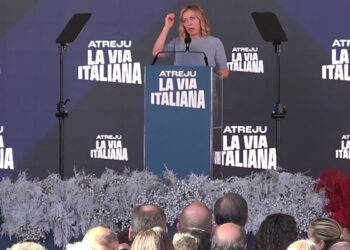 Giorgia Meloni durante Atreju