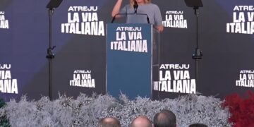 Giorgia Meloni durante Atreju