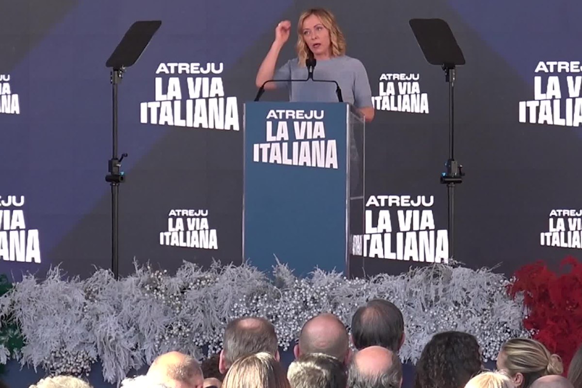 Giorgia Meloni durante Atreju 