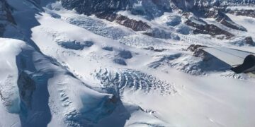 Il ghiacciaio Hektoria in Antartide