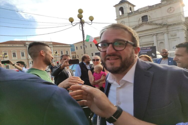 Il sindaco di L'Aquila Pierluigi Biondi