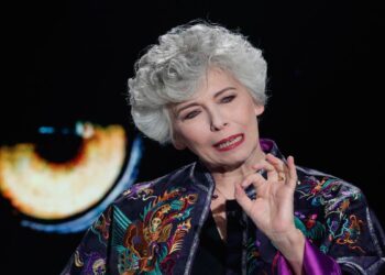 Irene Pivetti ospite della trasmissione televisiva Belve