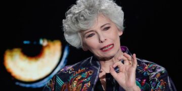 Irene Pivetti ospite della trasmissione televisiva Belve