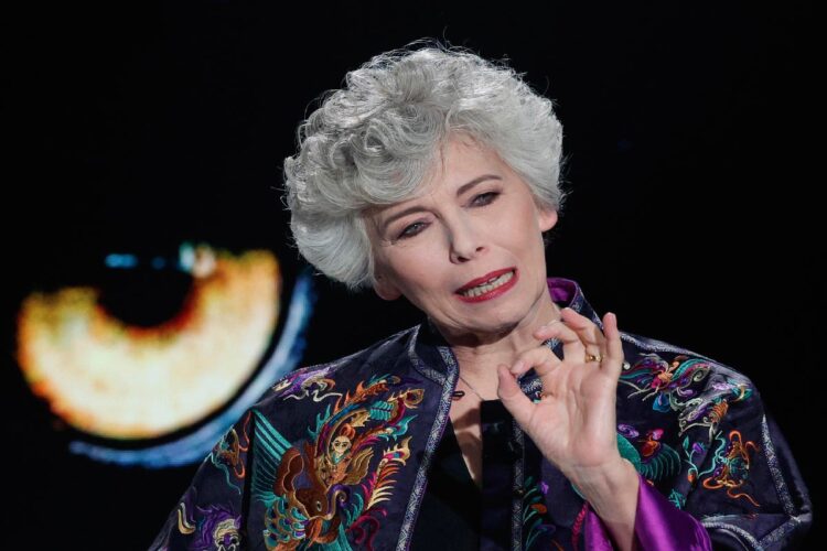 Irene Pivetti ospite della trasmissione televisiva Belve