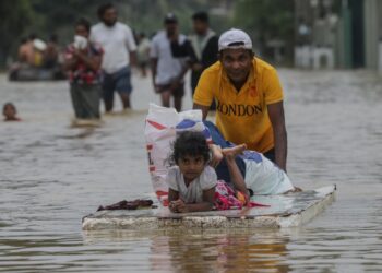 Le alluvioni in Sri Lanka