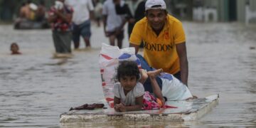 Le alluvioni in Sri Lanka