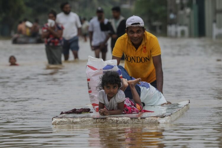 Le alluvioni in Sri Lanka