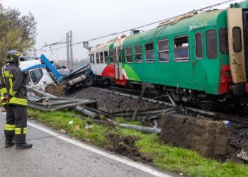 L'incidente che si è verificato a un passaggio a livello nel Ferrarese