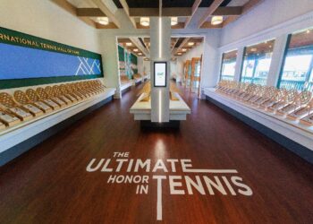 L'interno della Hall of Fame del tennis