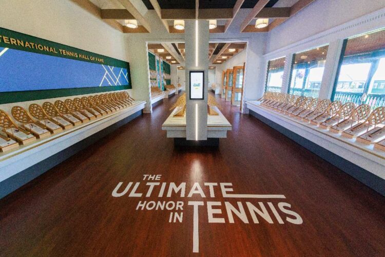 L'interno della Hall of Fame del tennis