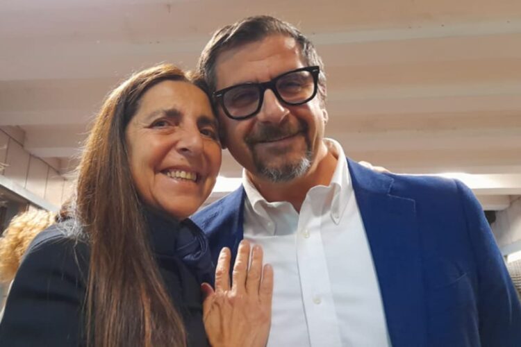 Maria Grazia De Angelis e il sindaco di Ancona