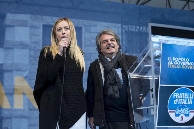 Giorgia Meloni e Renato Brunetta