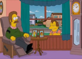 Ned in lutto per la morte di Edna