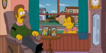 Ned in lutto per la morte di Edna