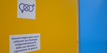 Bagni genderless dell'Università di Pisa