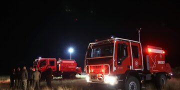 Soccorsi arrivati nel luogo in cui si è schiantato l'aereo C-130 turco