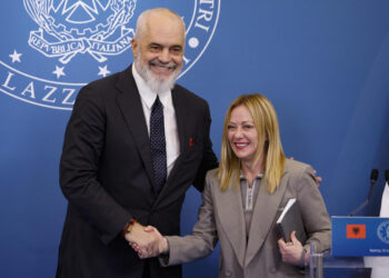 Giorgia Meloni e Edi Rama