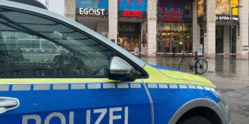 Un'auto della polizia tedesca