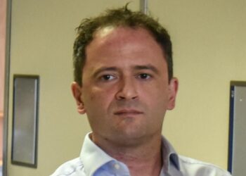 Un primo piano di Alberto Genovese