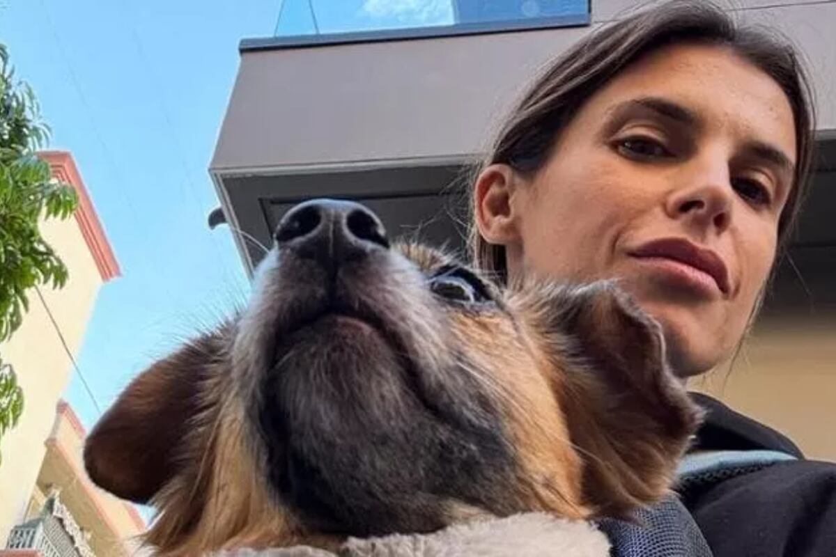 Elisabetta Canalis e il suo cane Charlie