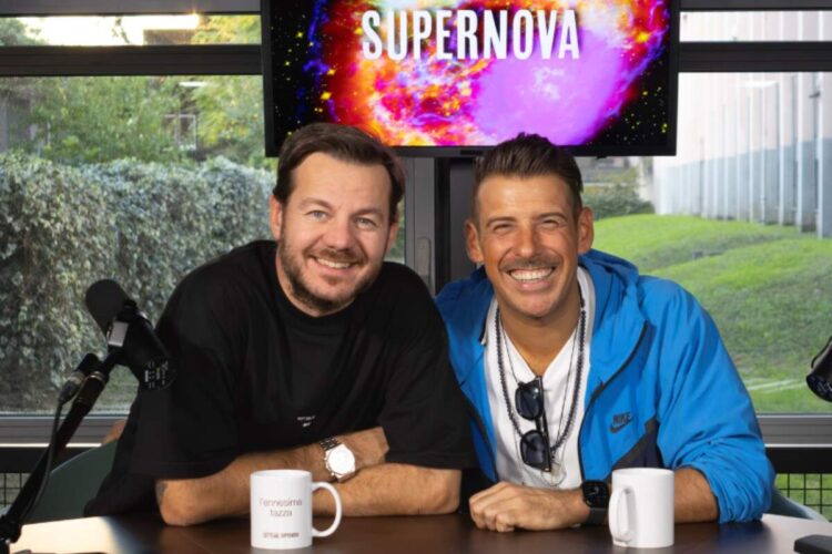 Francesco Gabbani e Alessandro Cattelan a Supernova