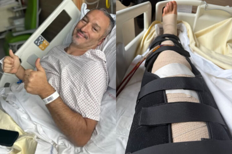 Gianluca Zambrotta dopo l'operazione alle gambe
