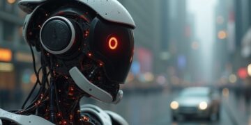 Robot umanoide che gioca a tennis