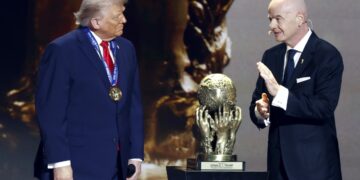 Donald Trump e Gianni Infantino per i Mondiali di calcio del 2026