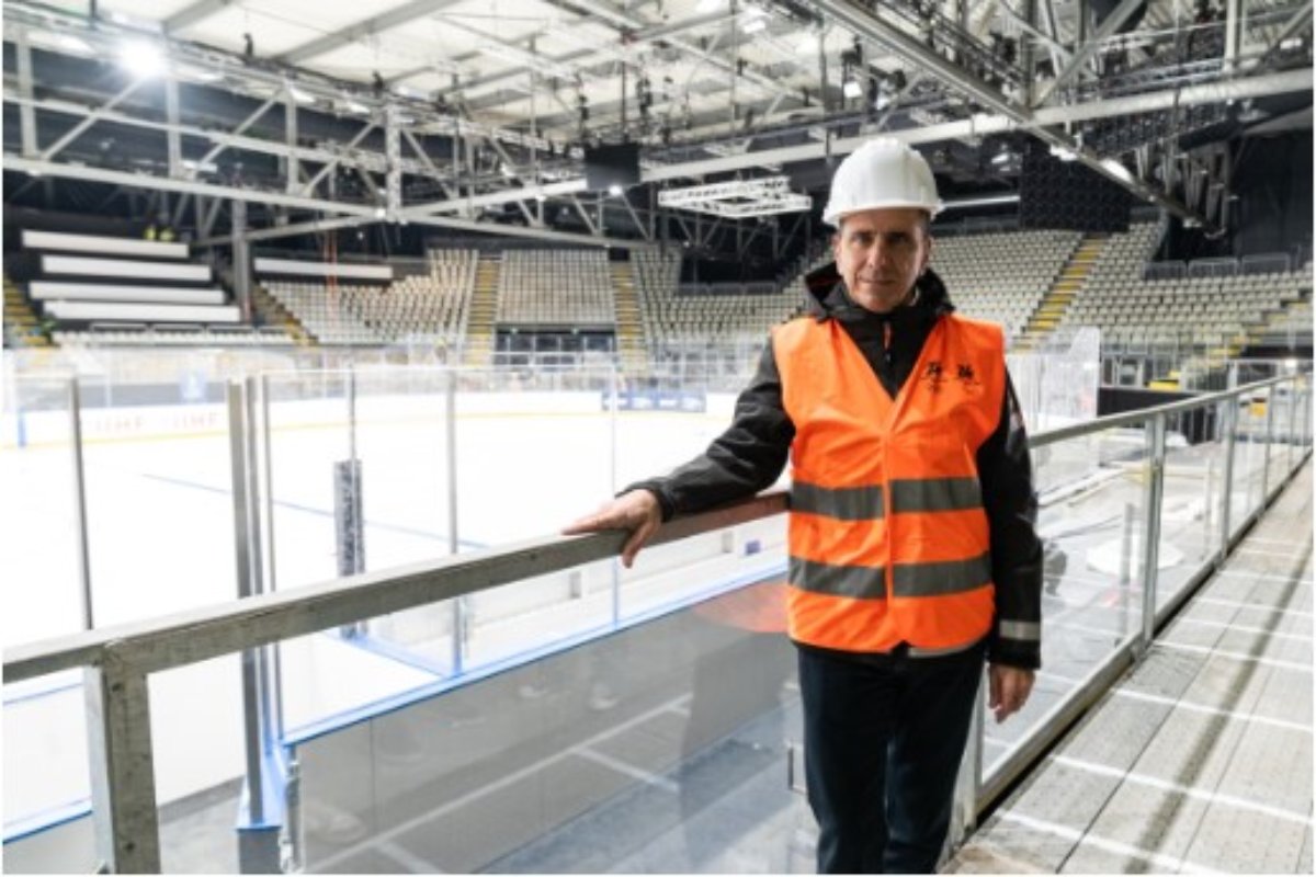 Giovanni Bozzetti nel nuovo impianto Milano Rho Ice Arena 