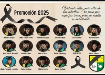 Gli studenti del liceo Antioqueño che hanno perso la vita nell'incidente