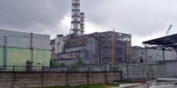 Il reattore 4 della centrale nucleare di Chernobyl