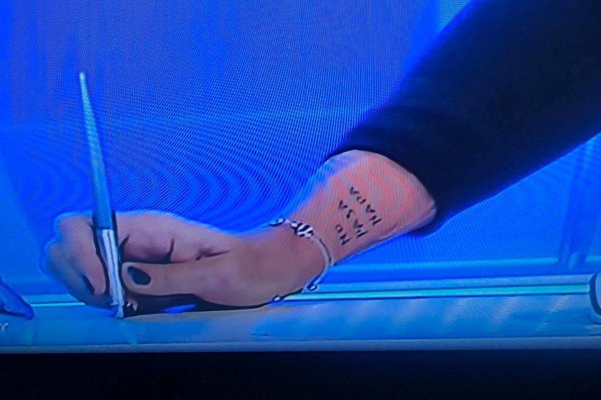 Il tatuaggio della moglie di Carlo Vanzini