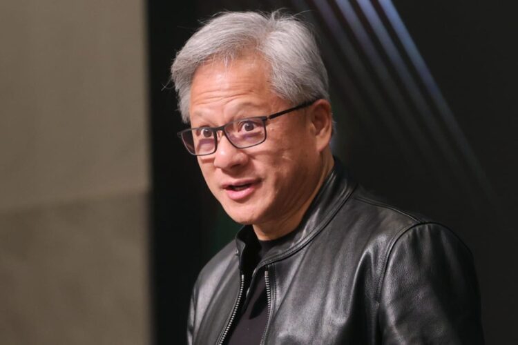 Un primo piano di Jensen Huang